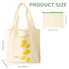 GARMOLY 2 Pcs Canvas Tote Bag with 2 Small Bags,