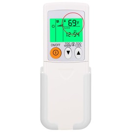 Replacement Remote Control for Mitsubishi Electric Mr Slim Air Conditioner MSZ-A09NA,MSZ-A12NA,MSZ-A15NA,MSZ-A17NA,MSZ-A09NA-1,MSZ-A12NA-1,MSZ-A15NA-1,MSZ-A17NA-1,with Backlit,Wall Mounting Bracket