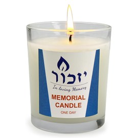 Memorial Candles for Loss of Loved One - Hand Poured 7oz Yahrzeit Candles (White) - Long Lasting 30hr Soy Wax Tribute for Jewish Sympathy, Shiva, Funeral & Remembrance - Unscented Bereavement Gifts