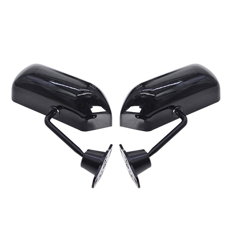 Universal F1 Style Side Mirrors Glossy Black Rear View Mirror