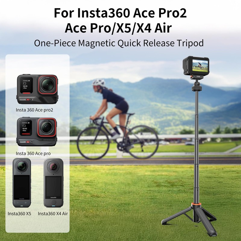 VRIG 15.9" X5 Extended Mini Camera Tripod for Insta360 Ace