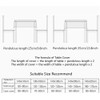 Bringsine Vinyl Rectangle/Oblong Tablecloth PVC Table Cover Oil-Proof/Waterproof Kitchen Dining