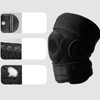 Meniscus Protective Knee Pad Black Free Size Anti Slip Adjustable