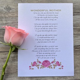 LEADEX Mother-In-Law Gift From Daughter-In-Law For Mother’s Day or Birthday, Heartfelt Poem in Silver Plated Double Photo Frames, Add 5 by 7 Inch Photo