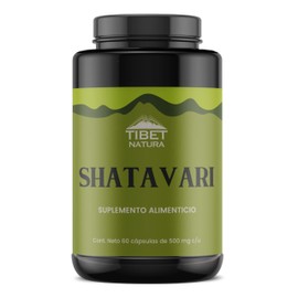 TIBET NATURA - Shatavari - 60 Cápsulas 500 mg c/u - Suplemento Alimenticio Natural - Hongos Adaptógenos - Sin Azúcar Ni Aditivos - 100% Natural