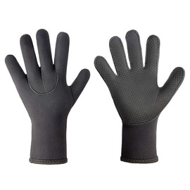 YJZQ Professional 3mm Neoprene Wetsuit Gloves for Men Women, Water Sports Thermal Gloves, Black