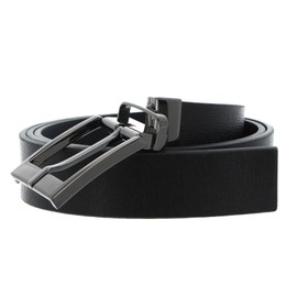 VALENTINO Icaro Classic Men's Belt W95 Nero/Blue, Nero / Blu