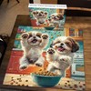 PICKFORU Shih Tzu Snack Time Puzzles for Adults 1000 Pieces,