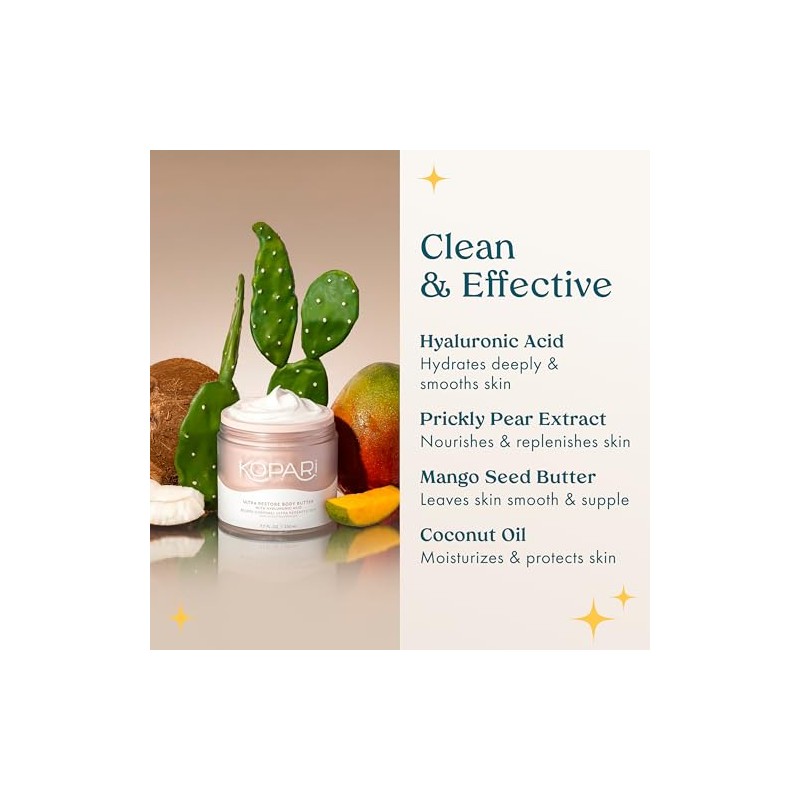 Kopari Ultra Restore Body Butter With Hyaluronic Acid Vitamin And