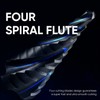 toolant Four Spiral Flute Cobalt Step Drill Bit(Pro), 3/16" -