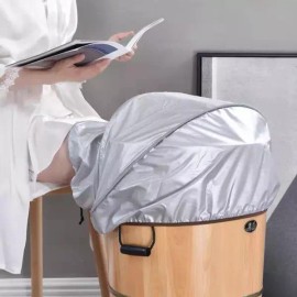 Brandless 스팀 반신욕기 건식 증기 각탕기 발 덮개 방수 스팀통 [와이드 대형 손발 욕조 30~52] Steam Half Body Bath Machine Dry Steam Foot Bath Waterproof Steam Tub [Wide Large Hand and Foot Bath 30~52]