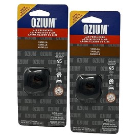 Ozium Membrane Car Vent Clip AC Air Fresheners Car Air Freshener and Car Odor Eliminator (Vanilla, 2 Packs)