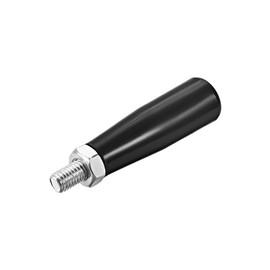 sourcing map Swivel Handle Crank Handle Rotating Bale Handle Length Hand Crank Plastic M8 x 47 mm Black