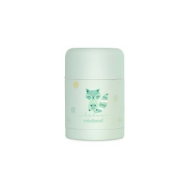 Miniland Food Thermy Mint 600ml Insulated Container, Double Steel Insulation Layer Keeps Food Temperature For Hours