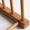 Kunovo Bamboo Dish Rack,Pot lid/Plate/Cutting Board Organizer for Kitchen cabinets,Bottle