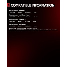 Torchbeam Premium Struts Shock Absorber Assembly for Buick Enclave 2008-2012, Front Left Right Complete Unit with Spring & Mount, OEM Replacement, Smooth Ride, Easy Bolt-On Installation 172518 * 2