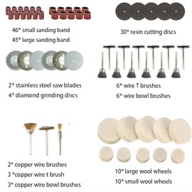 434PCS Rotary Tool Accessories Set, Rotary Electric Grinder Tool Accessories Kit Grinding Polishing Drill Cutting Set for Arts and Crafts, Home Decor, Car Care, Woodworking, DIY and Restoration