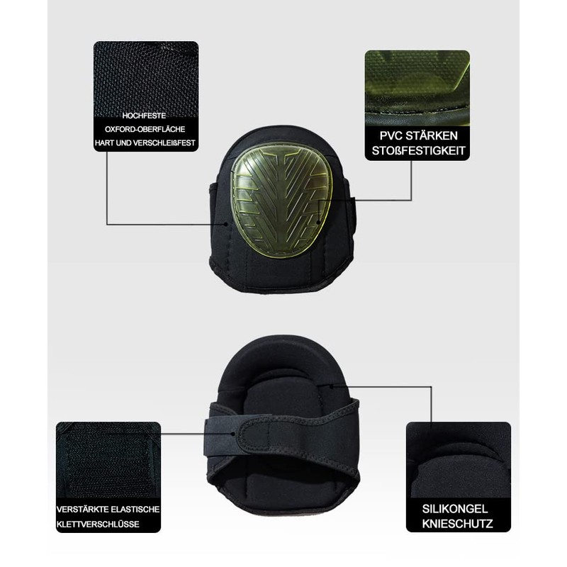 WORK IDEA Professional Knee Pads Work Knee Pads with Integrated