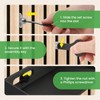 GEEKHOM Acoustic Panel Shelves 2 Pack: No Drill Floating Shelves