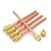 FEVERWORK 5pcs Metal One-Way Air Valve Air Conditioning Refrigeration Service