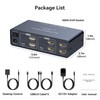 VEDINDUST KVM Switch 2 Monitors 2 Computers 4K60HZ Dual HDMI