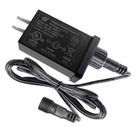 12V 1.5A LED Controller with Extension Cord, 15W Class 2 Power Supply Ip44 Low Voltage Transformer ，Replacement Model RH-120-1500U4-1 for Christmas String Light Inflatable Decorations