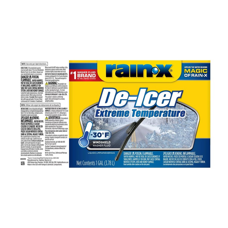 Rain-X -30°F Extreme Temperature De-Icer Windshield Washer Fluid - 1