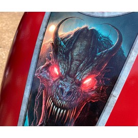 Demonic Dragon - 1pc - Fuel Tank Decal for Harley Davidson Sportsters Choppers Bobbers Honda Shadow Rebel Fury