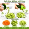 Vegetable Spiralizer Slicer for Healthy Cooking – 3-Blade Spiral Cutter