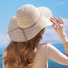 Procity Foldable Straw Hat Women's Sun Hat UV Protection Beach