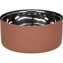 Flamingo Xara Dog Bowl Stainless Steel - 1.2 L Diameter 17 cm - Double Wall for Longer Freshness - Non-Slip and Dishwasher Safe
