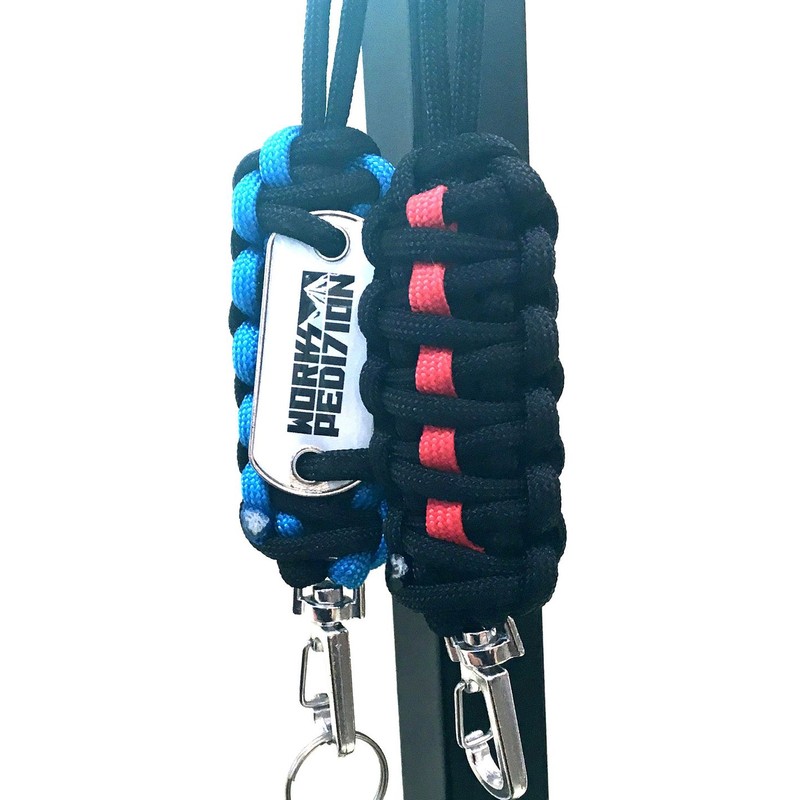 Workspedition Works Expedition Paracord Survival Pendant Blue Black Orange Line