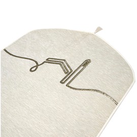 Modefa Turkish Islamic Prayer Mat - Luxury Woven Chenille Sajjadah - Minimalist Praying Rug Ramadan Eid Gift - Modern Muslim Janamaz Sajada for Men Women - Serenity (Off-White)