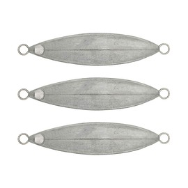 Orurdo Fishing Tackle DIY Series Unpainted Lures Metal Jig E for Slow Jigging qm100004 (100g / 3 Piece Set) qm100004e03