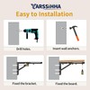 Yarssihha 12 Inch Folding Shelf Bracket, 6 Pack Heavy Duty