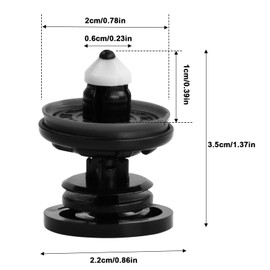 Pack of 20 Door Trim Mounting Clips, Fixing Door Panel Clips T5, Plastic Car Mounting Clips, Car Universal Car Clips, for Golf 5 6 7, VW T5 T6 Passat Polo Skoda Caddy, A4 A5 A6