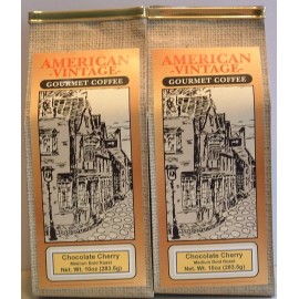 American Vintage Coffee Chocolate Cherry 2/10oz ground Dessert Coffee Fresh Roasted Medium Bold