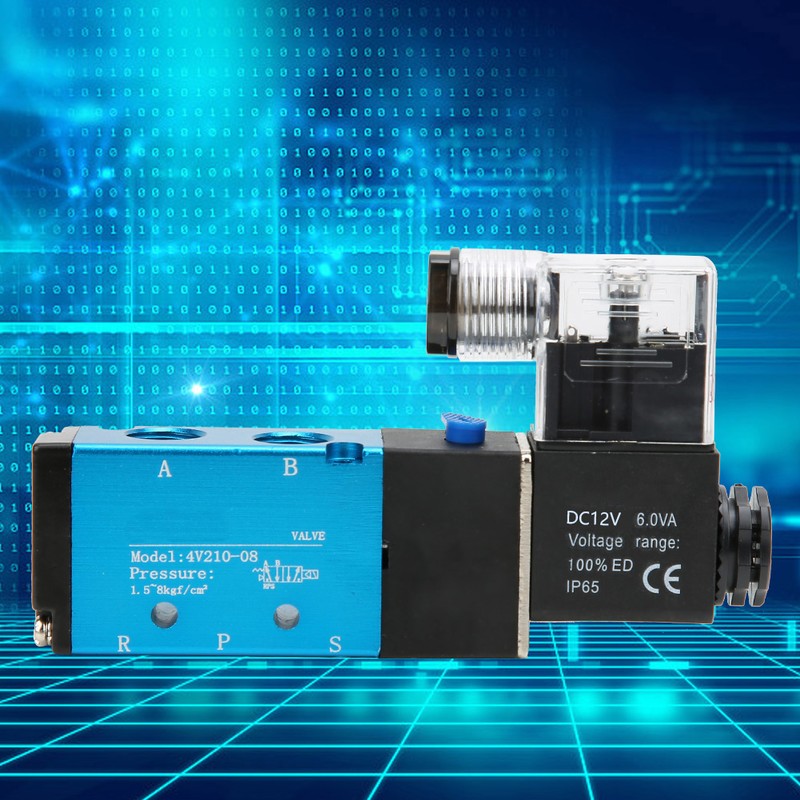 4V210-08 2 Position 5 Way Solenoid Valve PT1/4in Filtrated Air