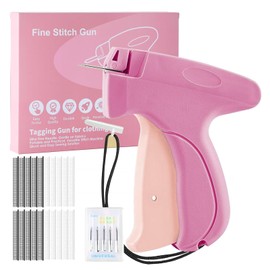 SINZONeu Hand Sewing Gun Mini - Portable Sewing Machine with 5 Needles + 1000 Clips, Flash Repair for Clothes & Curtains, Travel Sewing Kit for Textile Repairs