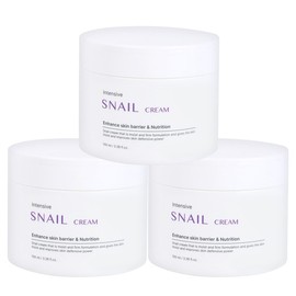 Food Aholic 3-Pack Intensive Snail Cream 100ml / Moisturizing Cream, Barrier Strengthening, Wrinkle Improvement, High Moisture / 푸드어홀릭 3개 인텐시브 스네일 크림 100ml/수분크림 장벽강화 주름개선 고보습
