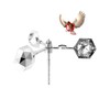 QWORK® Reflective Bird Scarer Rotatory Wind Drive Bird Expeller Reflect