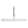 iDesign Forma Brushed Stainless Steel Squeegee with Suction Storage Hook