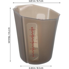 Toyvian 3 Piezas Taza Medidora Plegable de Silicona de 250ml con Diseño Portátil y Ahorro de Espacio para Preparación de Comidas y Líquidos