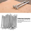 20Pcs Leather Stamping Tools Different Patterns High Hardness Anti Rust