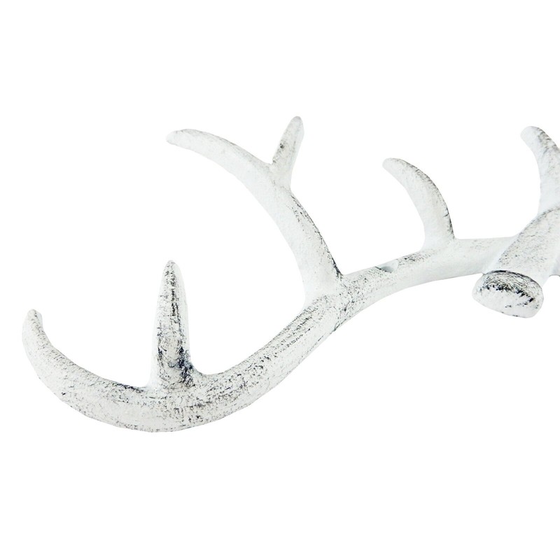 Unbranded Cast Iron Antler Wall Hook Rack Key Towel Coat