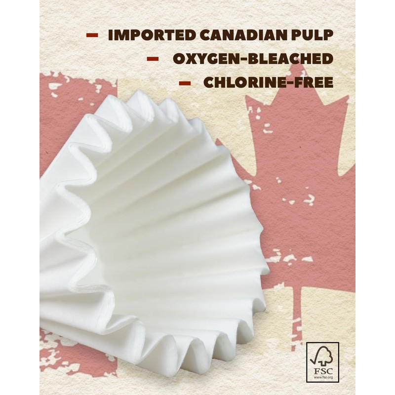 2-5 Cup Coffee Filters,100 Count Disposable Basket Coffee Filter Paper,