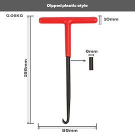 ANBOO Pack of 2 Spring Hooks, Exhaust Spring Hook Puller Tool, High-Quality Motorcycle Spring Puller Set, T-shaped Handle Spring Puller for Easy Installation and Disassembly of Exhaust and Brake