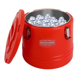 FFanhia Insulated Soup Container Commercial Food Warmer for Hot or Cold Food & Beverage, 30L/7.93Gal Stainless Steel Portable Soup Box for Restaurant Canteen Home Party Lunch