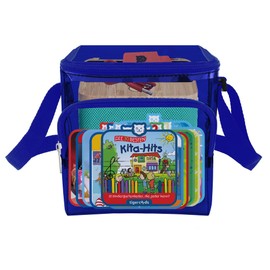 Clear Bag for Toniebox and Tonies Characters Transport, Carry Case for Yoto Player and Yoto Cards, Toy Organizer for Kids, Blue