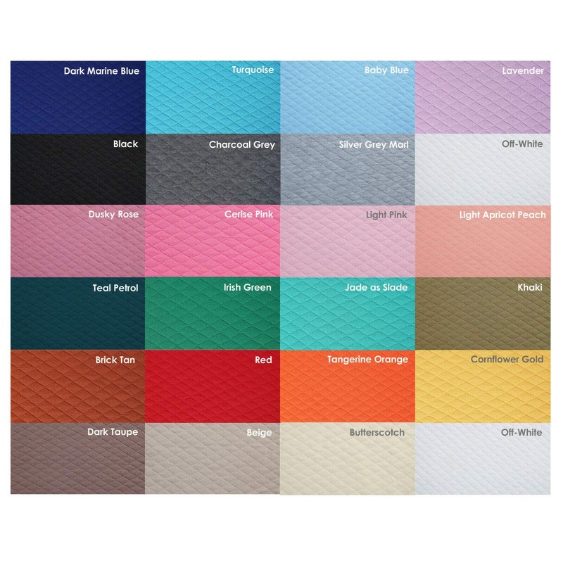 Quilted Jersey Knit Fabric Double Layer Knit Harlequin Diamond Outerwear
